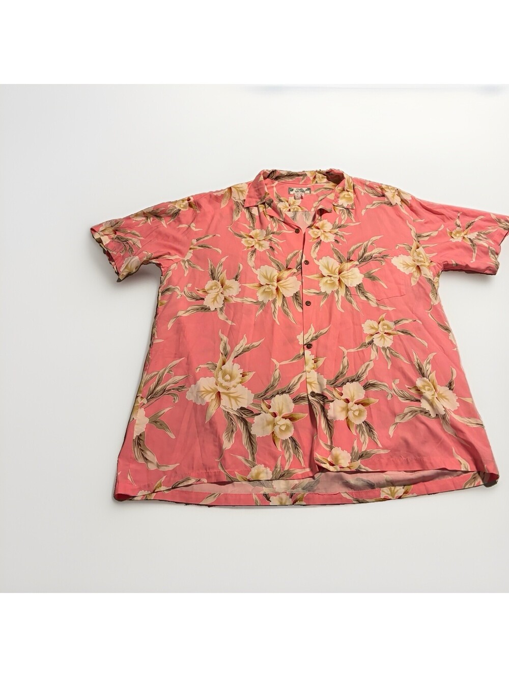 Vintage Two Palms Hawaiian Shirt Mens -  2XL  Floral Button Up Rayon
